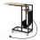 Table d'appoint en forme de C avec station de charge et poche de rangement 2