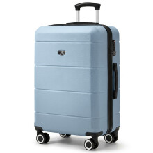 LUGG Jetset 24inch Lightweight Travel Carry On Suitcase, ABS, Water Resistant, Slate Blue