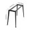 Living And Home Metal Desk Frame Black Desk Base Anti-slip Black Iron Table Frame 6