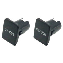 2X Car Inner Cigarette Lighter Panel Base Cover Power Socket Cap for  Prado LC150 2010-2017 85535-33060 Car Trim