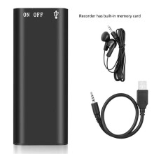 2X Digital Voice Recorder MP3 Player Professional Voice Activated Audio Recorder 192Kbps WAV Audio Recorder 16GB