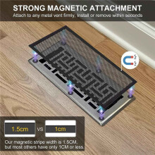 400 X 300 mm DIY-Bodenregister-EntlüFtungsabdeckung, 2Er-Pack Magnetische PVC-EntlüFtungsabdeckung, Bodenregisterfalle AC-EntlüFtungsgitter