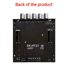 ZK-HT21 -Leistungsverstärkerplatine 2.1 Kanal 2x160W + 220W Subwoofer TDA7498E Digitales Verstärkermodul mit Gehäuse