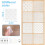 48Pcs Plastic Sashiko-Stencil Kit 4.7 X 4.7Inch Geometric Pattern Template Drawing  Embroidery Pattern for Beginners 3