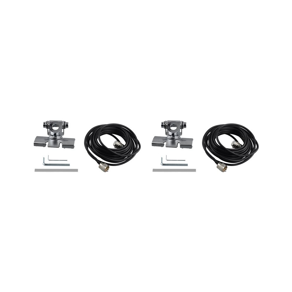 2X Rb-400 Antenna Mount Bracket With 5M Extension Coaxial Feeder Cable Adjustable For Qty Tyt Mobile Car Radio Antenna 6031440503619