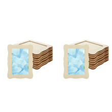 24 Pack Wooden Picture Frames 4x6,DIY Wood Picture Frames for Crafts,Unfinished Photo Frame for Christmas Thanksgiving
