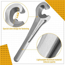 2st 1-3/8in Enkelvoudige Ventielwielsleutel Aluminium Handventielwielsleutel 13-5/8in Klepopenings- en Sluitgereedschapsbescherming