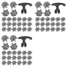 -Spikes-Set Inkl. 90 Stück -Stollen, Ersatz--Stollenschlüssel, Metallgewindeschraube, 6 mm Durchmesser, -Spike-Werkzeug