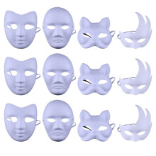 16St Lichtgewicht Papieren Maskers Voor Verf & Maskeradefeest