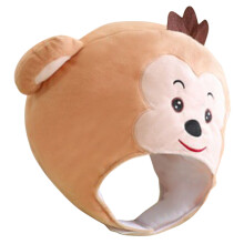 1Pluchen Apenhoed Beige Dierenkostuum Party Hoed Cosplay Accessoire