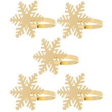 5St Gouden Servetring Set Voor Kerst En Bruiloft Tafeldecoratie