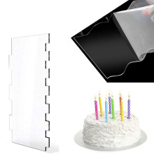 6-Teiliges KuchengläTter-Zuckerguss-Kamm- und Schaber-Set, Kuchen-Bildhauer-DekorzubehöR, KuchendekorationszubehöR zum Backen, Mit LöChern