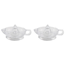 2X Multifunktionell Glasjuicepress Manuell Citronpress Citrus- Apelsin- och Grapefruktjuicepress Köksredskap