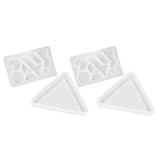 2Sets DIY Puzzelvormen Van Siliconen Voor Creatief Handwerk En Resin