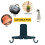 1Adhesive Towel Hooks Rack ABS , Draaibaar En 6