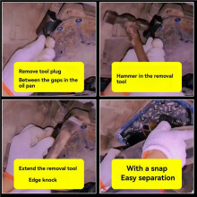 2X Car Oil Pan Separator Tool Car Repair Tool Oil Gasket Remover Cutter Tool Engine Transmissions Oil Pan Separator Kit