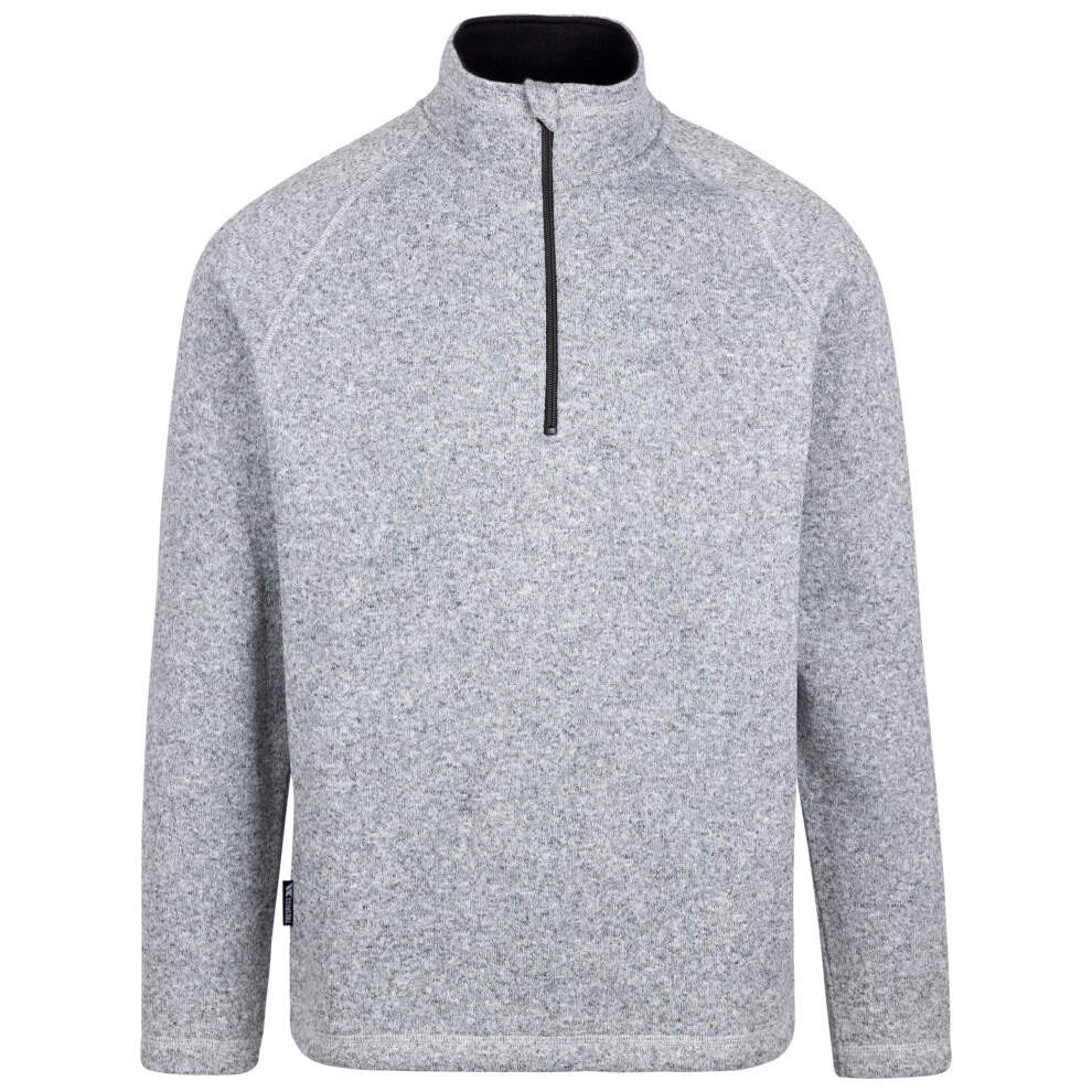Trespass (M, Grey Marl) Mens Fleece Top - Corsham