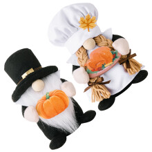 2St Thanksgiving Party Gnome Pop in Kleurrijke Zachte Polyester Stof