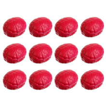 12 Pcs Brain Stress Hand Muscle Exercise Pressure Brain Toy Funny Stress Relief Toy Recognition Props