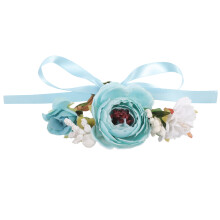 1Assortiment Stof Bloemenhalsband En Kitten