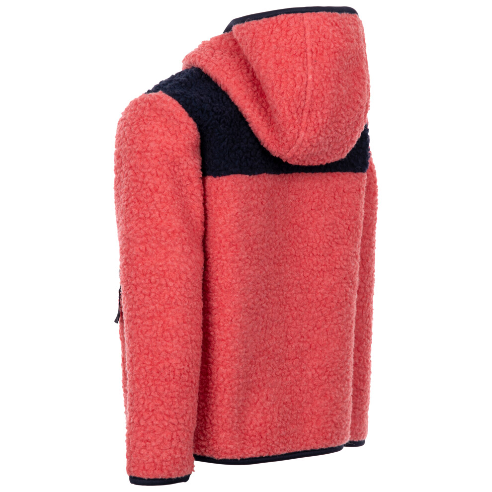 Trespass (9-10 Years, Strawberry) Kids Teddy Fleece Hoodie Full Zip Lindenn