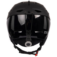 (L, Black / Black) DLX Renko Adults Lightweight Ski Helmet