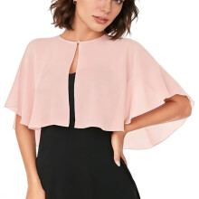 Elegante zomer chiffon wrap overlay wrap zonwering voor-Roze