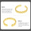 4St Metalen Dames Ring Set Verstelbaar Elegant 3