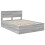 VidaXL vidaXL Bed Frame Grey Sonoma 150 x 200 cm Engineered Wood 2