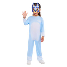 (3 Years, Sky Blue) Bluey Childrens/Kids Classic Costume Set