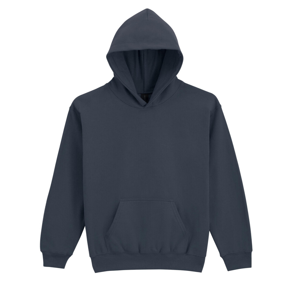Gildan (4-5 Years, Dark Heather) Childrens/Kids Fleece Midweight Hoodie