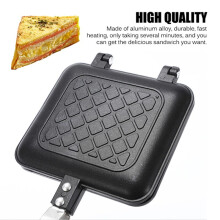Gegrilde Sandwich Maker Brood Toast Ontbijt Machine HotDog Sandwich Pan Non-Stick Aluminium Flip Pan Keuken Tool