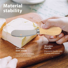 12 Pcs Cheese Spreader Butter Spreader Knives with Wood Handle Sandwich Cream Cheese Cake Condiment Knife Set, 4.9 Inch