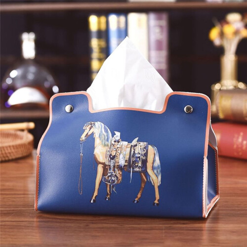 Retro-MöBel-Taschentuchbox, Leder-Serviettenhalter, Desktop-Universal-Organizer, C 2