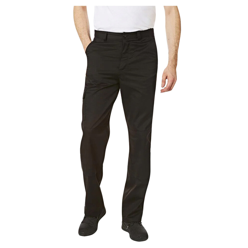 Iron Mountain (38R, Black) Mens Multi Pocket Cargo Trousers
