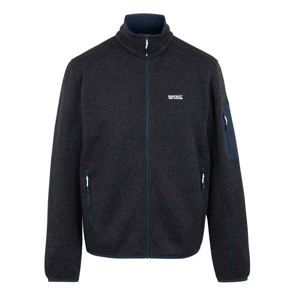 Regatta (S, Navy) Mens Newhill Marl Full Zip Fleece Jacket