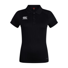 (12 UK, Black) Canterbury Womens/Ladies Club Dry Polo Shirt