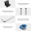 10pcs Solar Panel End Clamp for Standard Unistrut, 30mm/35mm Solar Panel Brackets , Solar Panel Mounting Kit 4