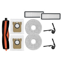 9PCS Main Side Brush HEPA Filter Mop Cloth Dust Bag Compatible with Mijia 5C / OV42CN Vacuum Cleaner Parts