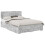 VidaXL vidaXL Bed Frame Concrete Grey 150 x 200 cm Engineered Wood 2