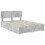 VidaXL vidaXL Bed Frame Concrete Grey 150 x 200 cm Engineered Wood 4