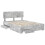 VidaXL vidaXL Bed Frame Concrete Grey 150 x 200 cm Engineered Wood 5