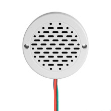 Opneembare MP3-Sirenehoorn voor E-Bikes en Auto'S, 4 Triggergeluidsspeler, Audioluidspreker voor Bussen en Vliegtuigmodellen, Wit