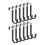 12pcs over the Door Hooks, Door Hangers Hooks Rustproof Organizer Hook with Soft Rubber Padding 1