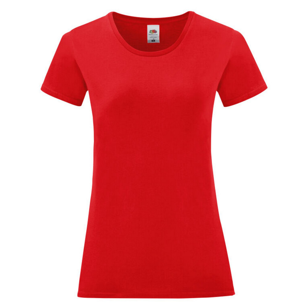 Fruit Of The Loom (Xl, Red) Womens/Ladies Iconic 150 T-Shirt