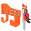 Chainsaw Holder Wall Mount Heavy Duty Adjustable Chainsaw Hanger with 2 Hooks for Garage Chainsaw Storage Tool Storage 3