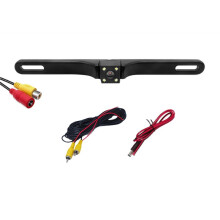 CCD CVBS Camera Car Rear View Camera with Ruler License Plate Bracket Camera Car 4LED Reversing Camera B302
