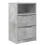 VidaXL vidaXL Bedside Table Concrete Grey 40 x 30 x 467 cm Engineered Wood 2