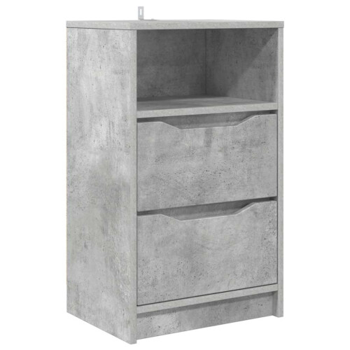 VidaXL vidaXL Bedside Table Concrete Grey 40 x 30 x 467 cm Engineered Wood 1