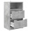 VidaXL vidaXL Bedside Table Concrete Grey 40 x 30 x 467 cm Engineered Wood 5